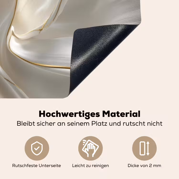 Stof - Plooien - Goud Inductie beschemer met haakjes middel -ky-onderkant-de