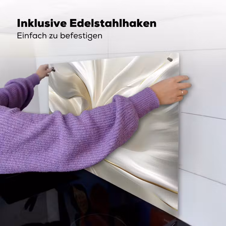 Stof - Plooien - Goud Inductie beschemer met haakjes middel -ky-ophangen-de