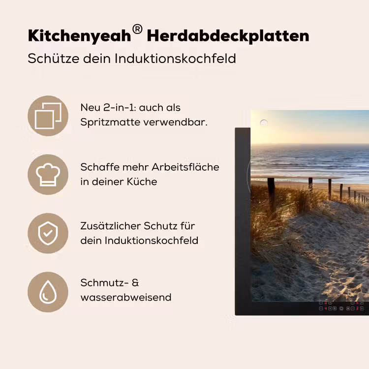 Strand - Natuur Inductie beschemer met haakjes klein -ky-usp-de