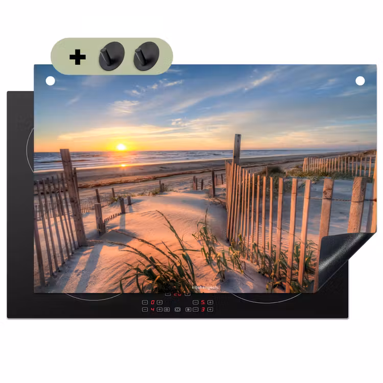 Strand - Natuur - Zonsondergang Inductie beschemer met haakjes klein -3d