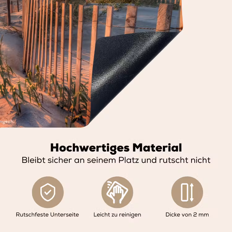 Strand - Natuur - Zonsondergang Inductie beschemer met haakjes klein -ky-onderkant-de