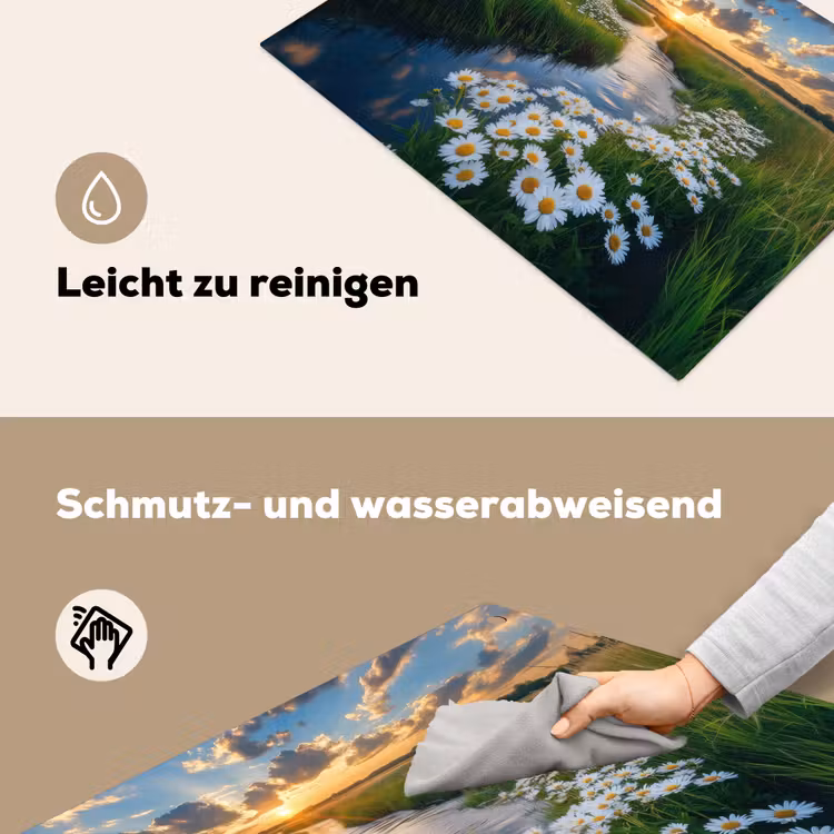 Beekje - Landschap - Margriet Inductie beschemer met haakjes klein -ky-schoon-de