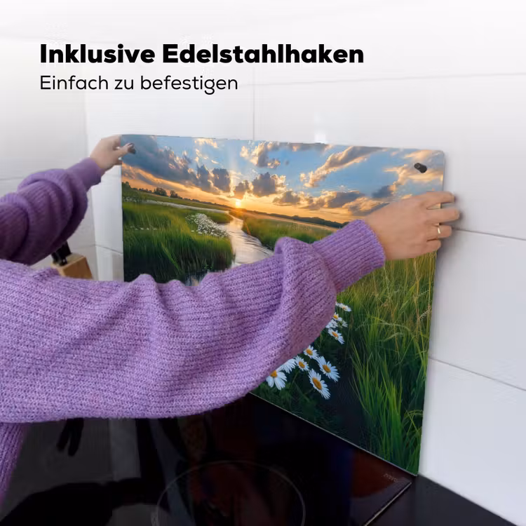 Beekje - Landschap - Margriet Inductie beschemer met haakjes klein -ky-ophangen-de