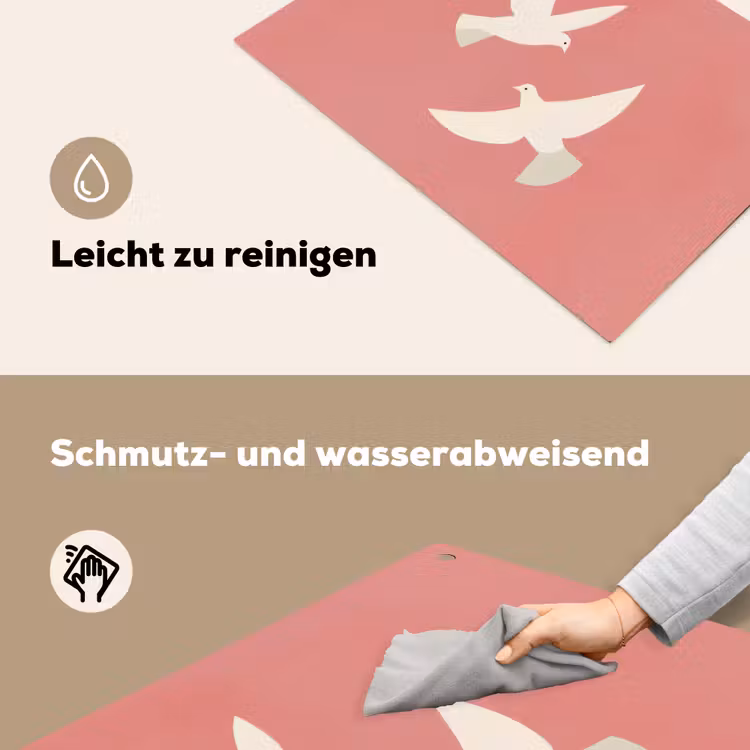 Duiven - Wit - Sierlijk Inductie beschemer met haakjes klein -ky-schoon-de