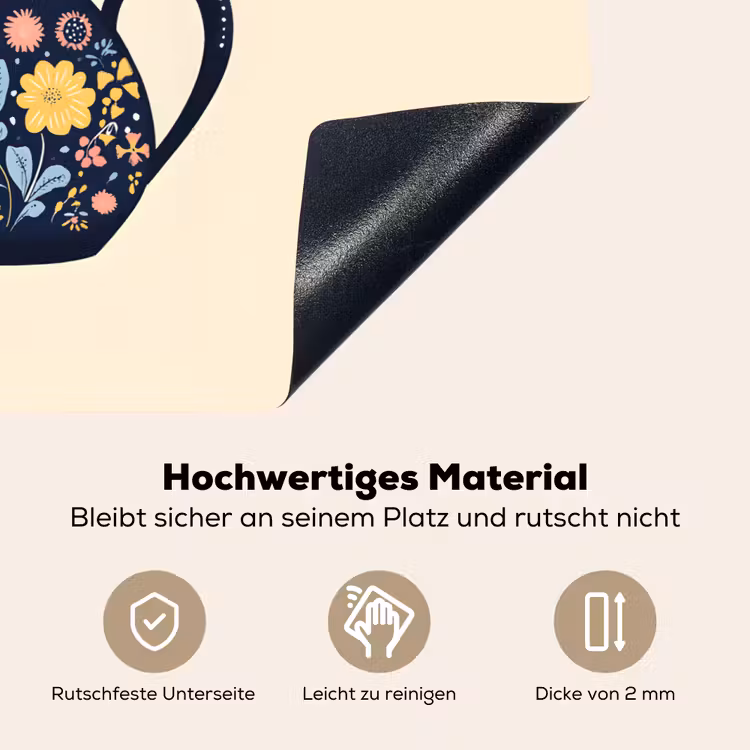 Theepot - Kleurrijk - Bloemen Inductie beschemer met haakjes klein -ky-onderkant-de