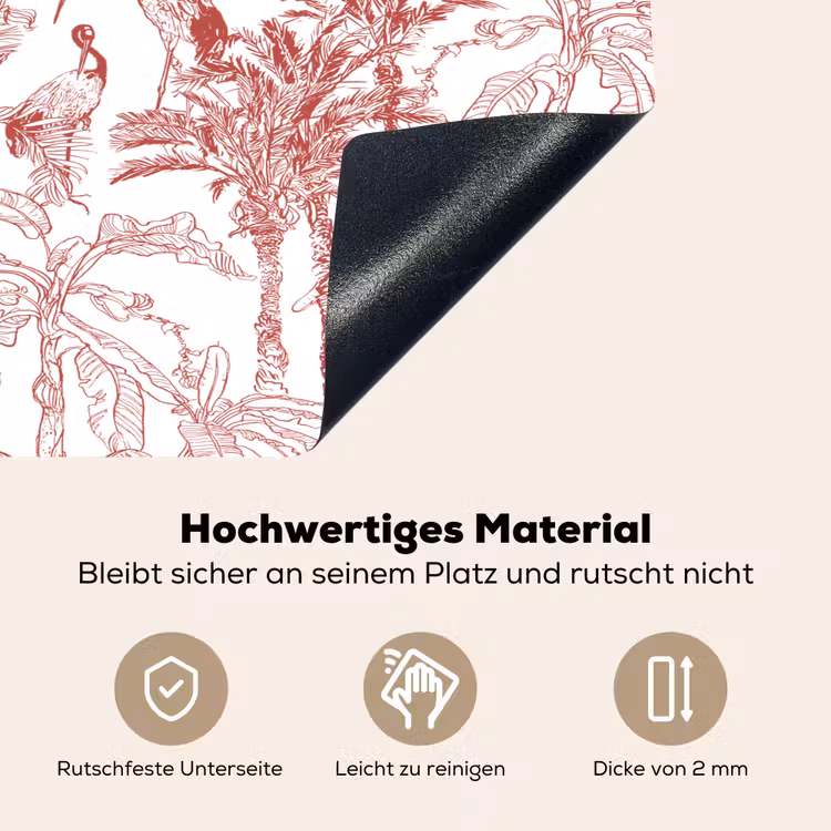 Dieren - Abstract - Rood Inductie beschemer met haakjes klein 777 -ky-onderkant-de