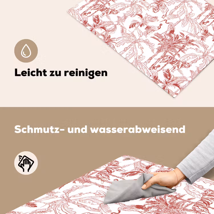 Dieren - Abstract - Rood Inductie beschemer met haakjes klein 777 -ky-schoon-de