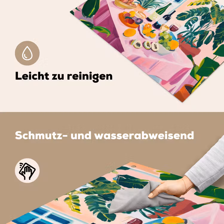 Tafel - Wijn - Fruit Inductie beschemer met haakjes klein -ky-schoon-de