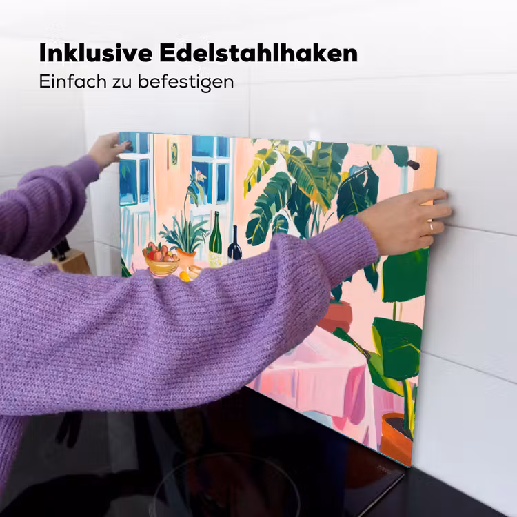 Tafel - Wijn - Fruit Inductie beschemer met haakjes klein -ky-ophangen-de