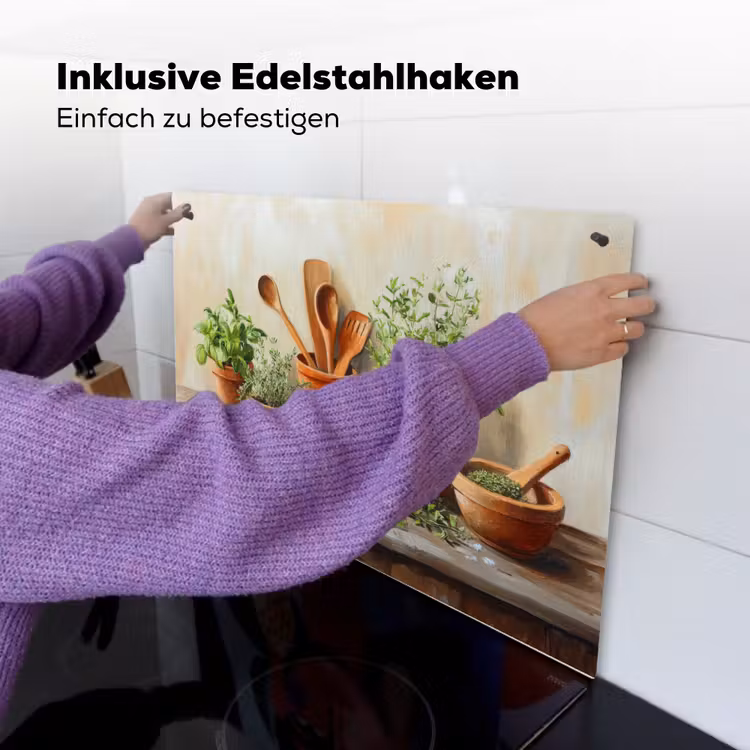 Potten - Kruiden - Hout Inductie beschemer met haakjes klein -ky-ophangen-de