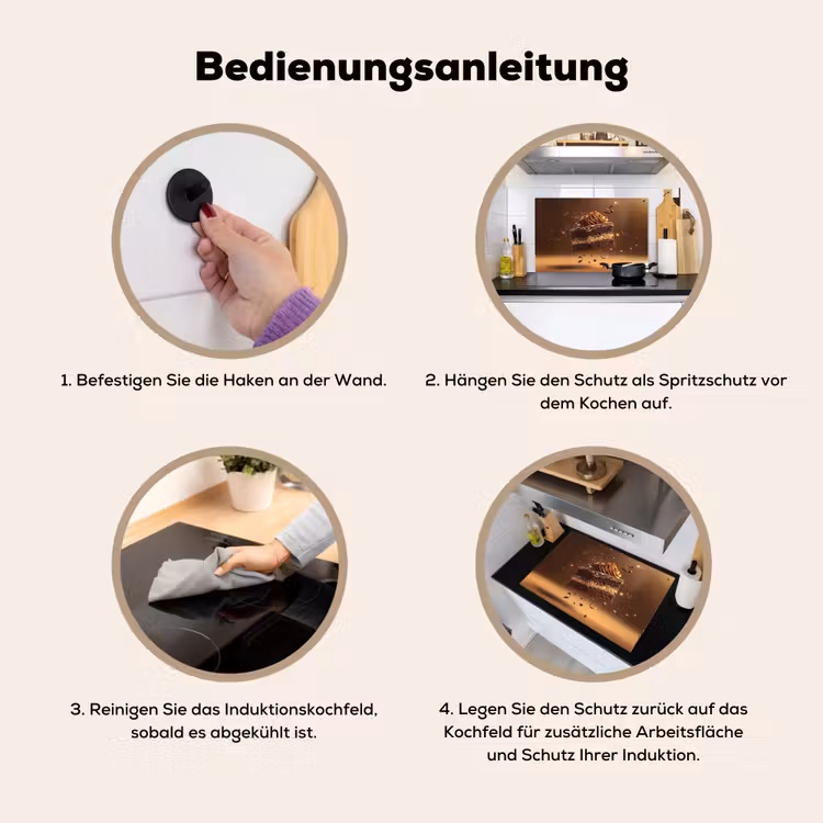 Taart - Chocolade - Eten - Brownie Inductie beschemer met haakjes klein -ky-gebruik-de