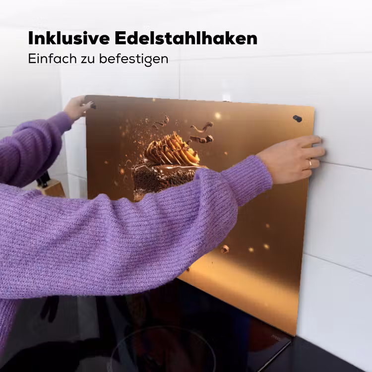 Taart - Chocolade - Eten - Brownie Inductie beschemer met haakjes klein -ky-ophangen-de