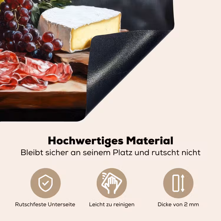 Borrelplank - Stilleven - Vintage Inductie beschemer met haakjes klein -ky-onderkant-de
