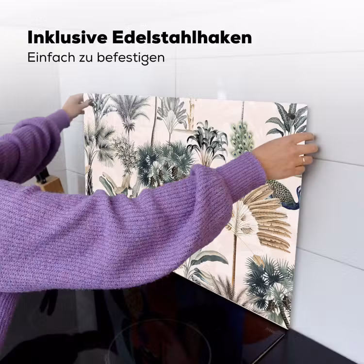 Tropisch - Bomen - Bladeren - Jungle Inductie beschemer met haakjes klein -ky-ophangen-de