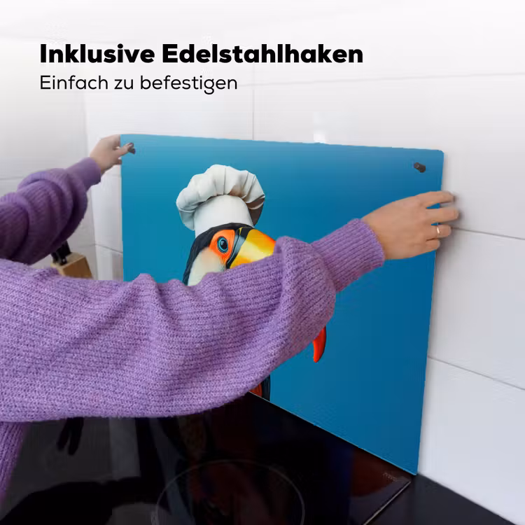 Toekan - Papegaai - Vogel - Koksmuts Inductie beschemer met haakjes klein -ky-ophangen-de