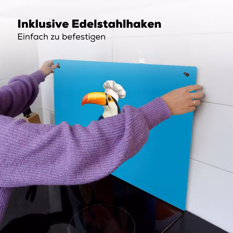 Tucan - Sokkel - Vogel - Koksmuts Inductie beschemer met haakjes klein -ky-ophangen-de