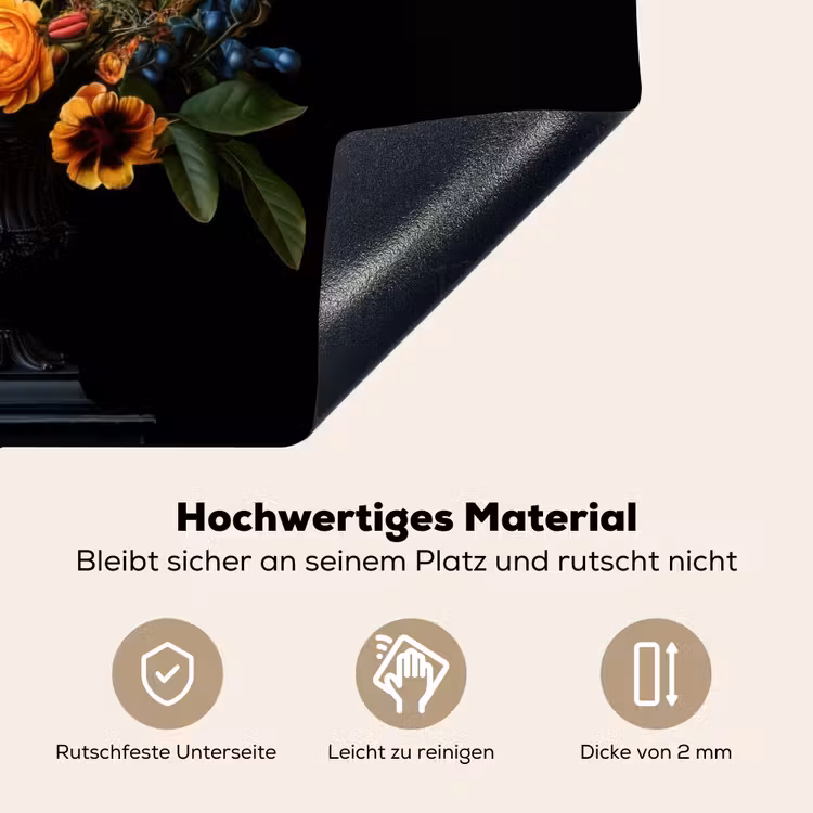Tulpen - Bessen - Boeket - Vaas Inductie beschemer met haakjes klein -ky-onderkant-de