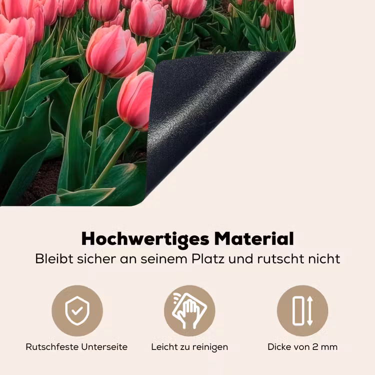 Tulpen - Molen - Nederland Inductie beschemer met haakjes klein -ky-onderkant-de