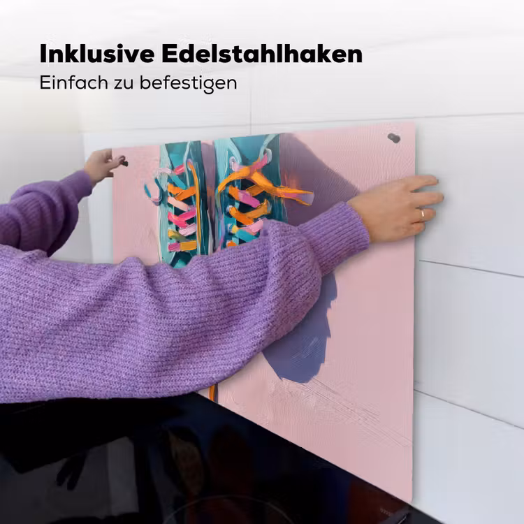 Sneakers - Veters - Kleurrijk - Schaduw Inductie beschemer met haakjes middel -ky-ophangen-de