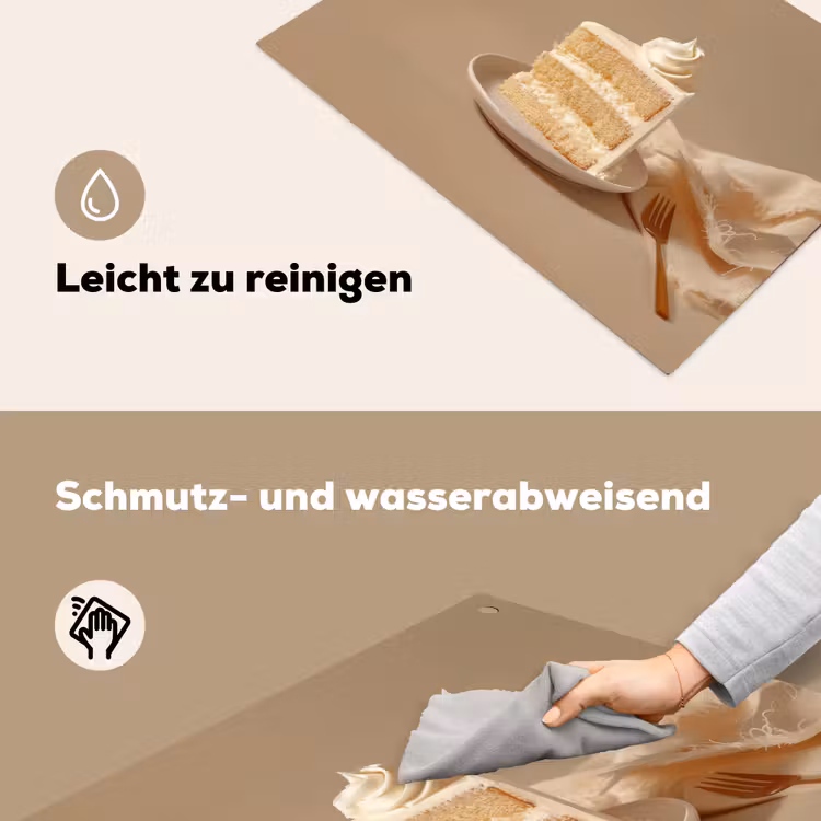 Vanilletaart - Cake - Romig Inductie beschemer met haakjes klein -ky-schoon-de