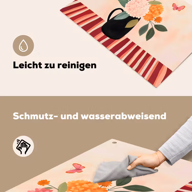 Vaas - Bloemen - Vlinder - Rood Inductie beschemer met haakjes klein -ky-schoon-de