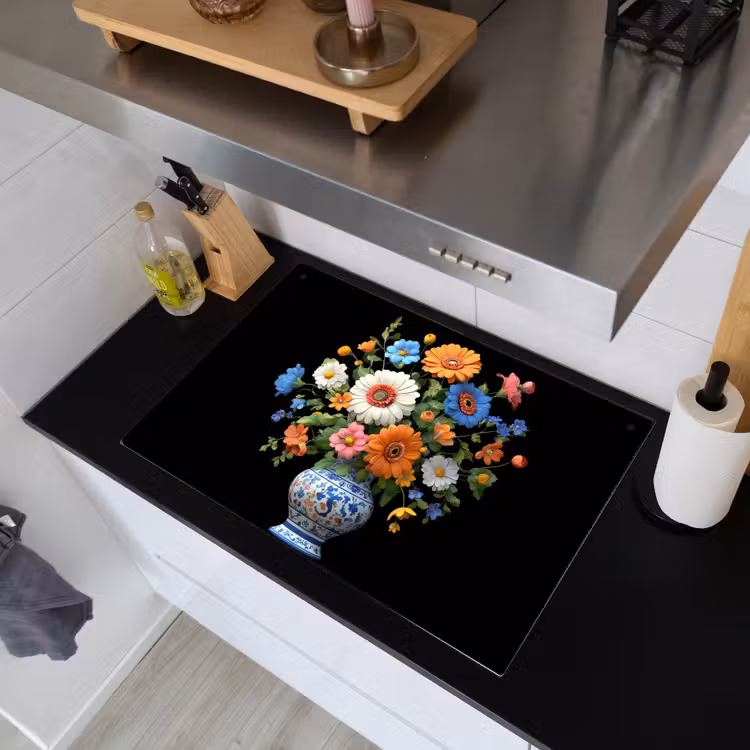 Vaas - Boeket - Bloemen - Kleur Inductie beschemer met haakjes klein -sfeer1