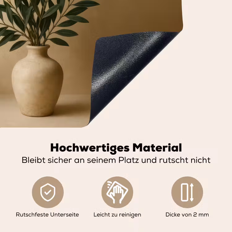 Vaas - Olijftakken - Bladeren - Beige Inductie beschemer met haakjes middel -ky-onderkant-de