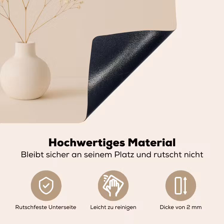 Vaas - Takken - Bloemetjes - Wit Inductie beschemer met haakjes middel -ky-onderkant-de