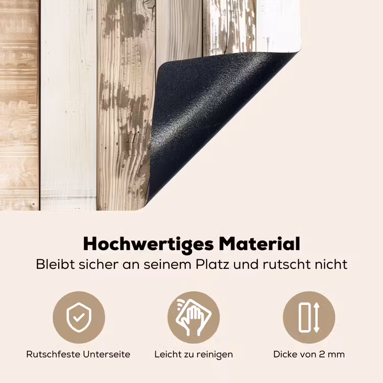 Verweerd Houten Planken Inductie beschemer met haakjes middel -ky-onderkant-de