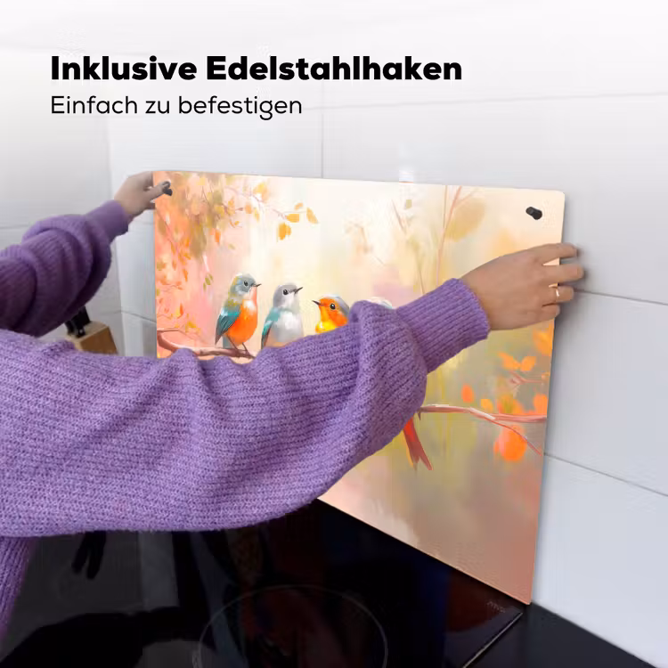 Vogels - Kleurrijk - Tak Inductie beschemer met haakjes klein -ky-ophangen-de