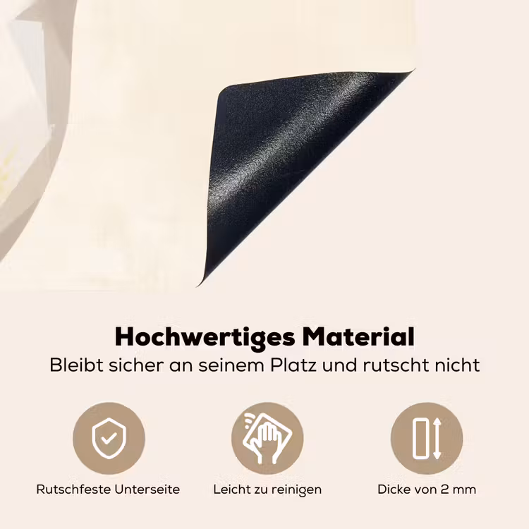 Vogel - Minimalistisch - Geel Inductie beschemer met haakjes klein -ky-onderkant-de