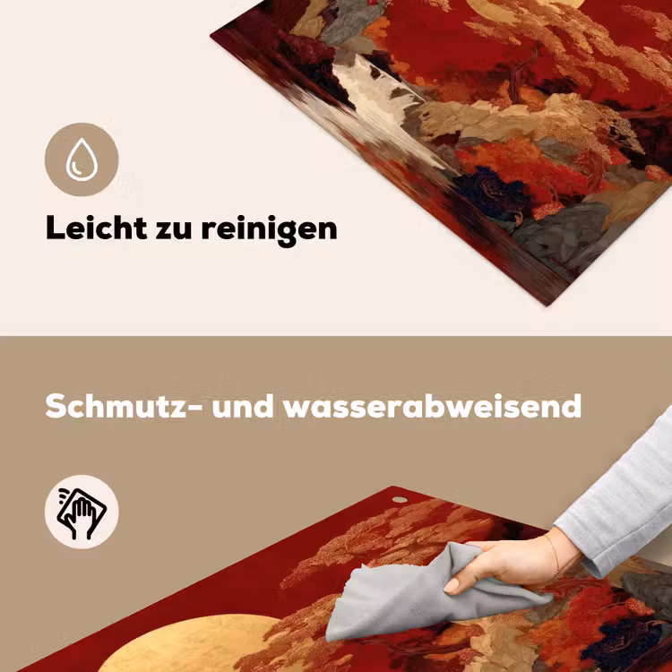 Volle maan - Landschap - Waterval Inductie beschemer met haakjes middel -ky-schoon-de