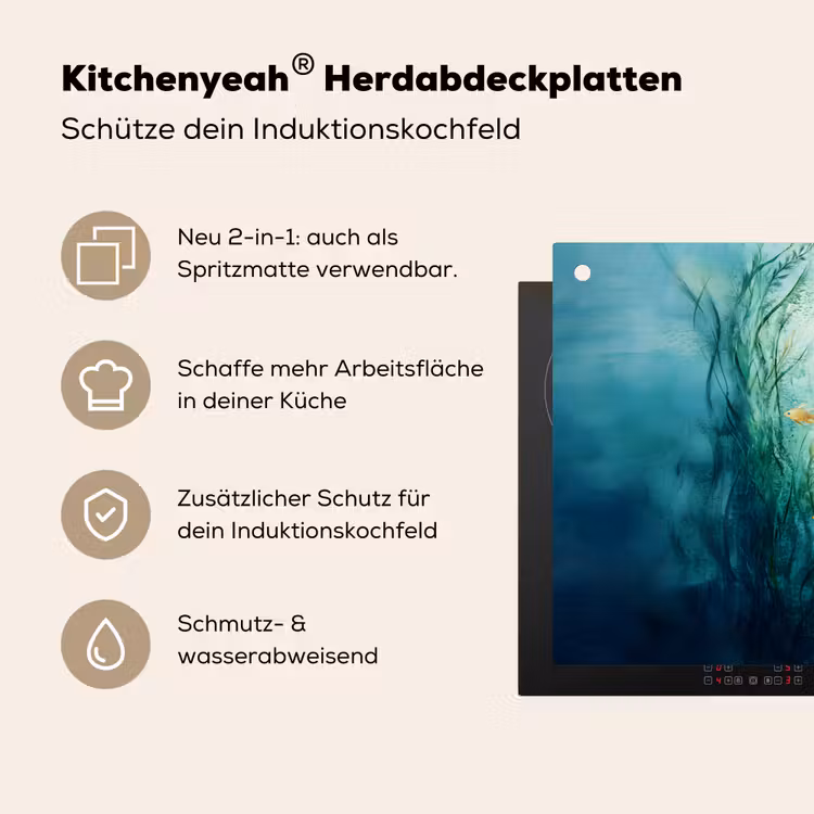 Waterplanten - Vissen - Kleurrijk - Water Inductie beschemer met haakjes klein -ky-usp-de