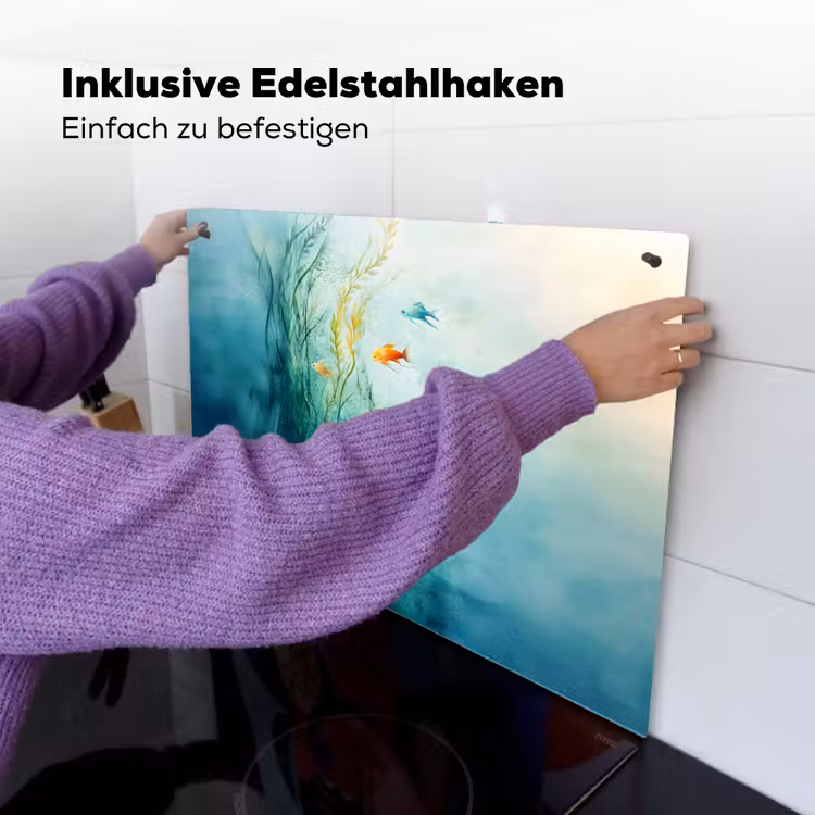 Waterplanten - Vissen - Kleurrijk - Water Inductie beschemer met haakjes klein -ky-ophangen-de