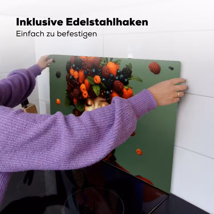 Vrouw - Aardbeien - Frambozen - Bramen - Bessen Inductie beschemer met haakjes klein -ky-ophangen-de