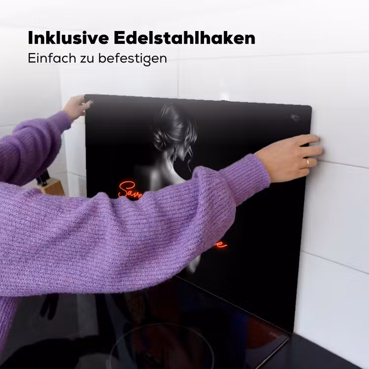 Wijn - Vrouw - Neon - Quote Inductie beschemer met haakjes klein -ky-ophangen-de