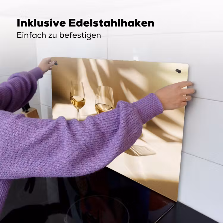 Wijn - Wijnglazen - Wit Inductie beschemer met haakjes klein -ky-ophangen-de