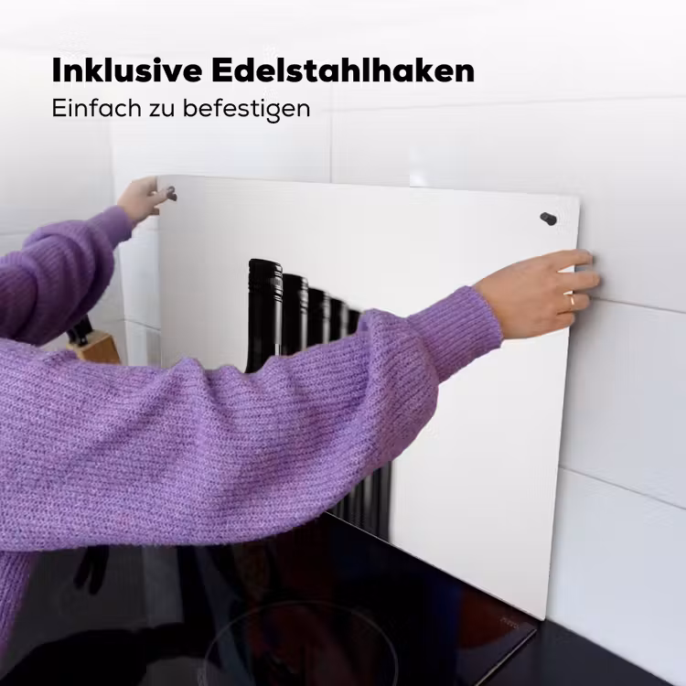 Wijnflessen - Zwart - Minimalistisch Inductie beschemer met haakjes klein -ky-ophangen-de