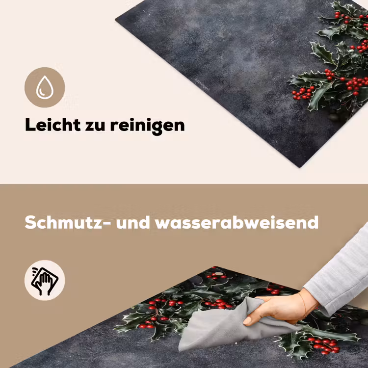 Winter - Hulst - Kerst - Beton Inductie beschemer met haakjes klein -ky-schoon-de