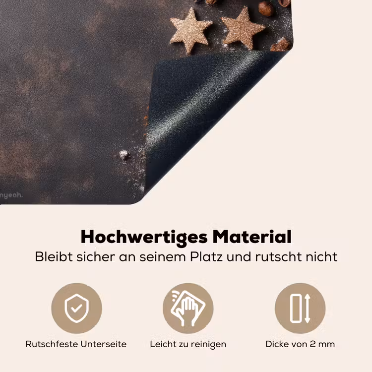 Winter - Kerst - Specerijen - Beton Inductie beschemer met haakjes klein -ky-onderkant-de