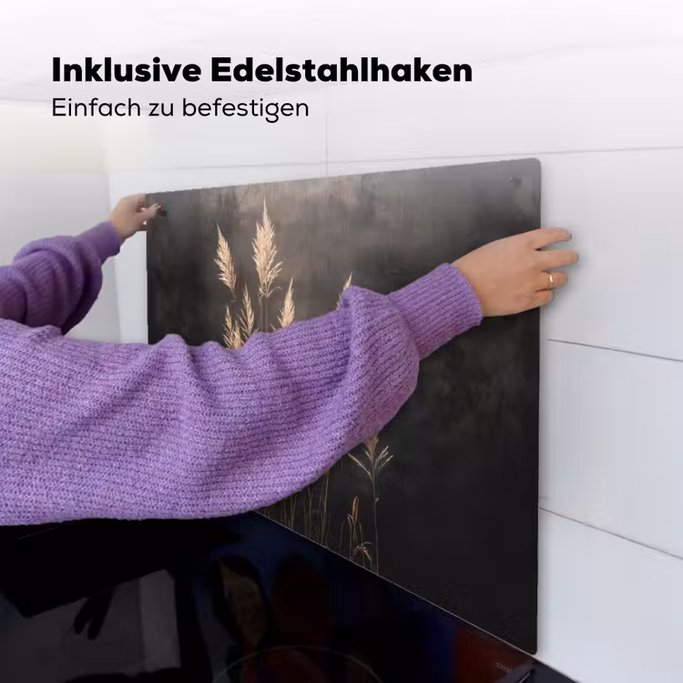 Siergras - Pluimen - Verlichting - Zwart Inductie beschemer met haakjes middel -ky-ophangen-de