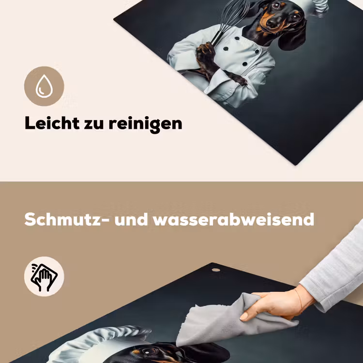 Quote - Neon - Hond - Kokskleding Inductie beschemer met haakjes klein -ky-schoon-de
