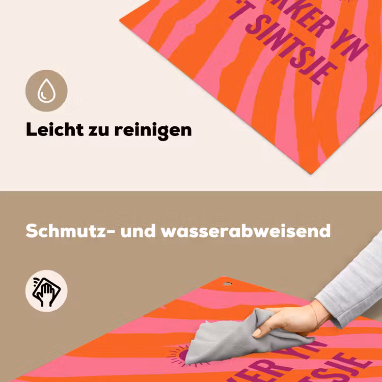 Quote - Zomer - Roze Inductie beschemer met haakjes middel -ky-schoon-de