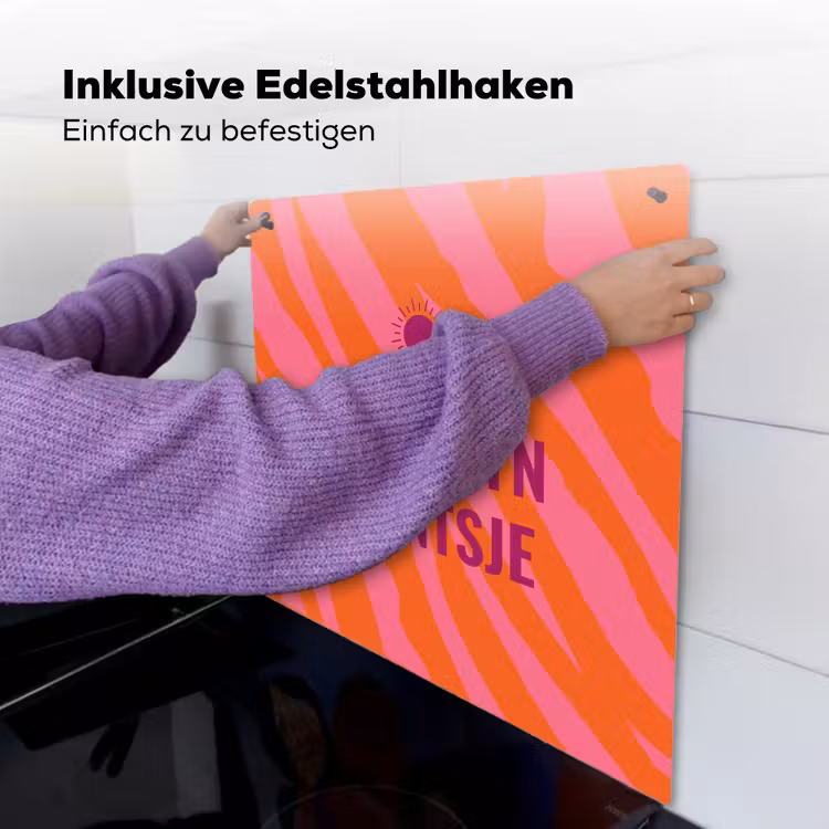Quote - Zomer - Roze Inductie beschemer met haakjes middel -ky-ophangen-de