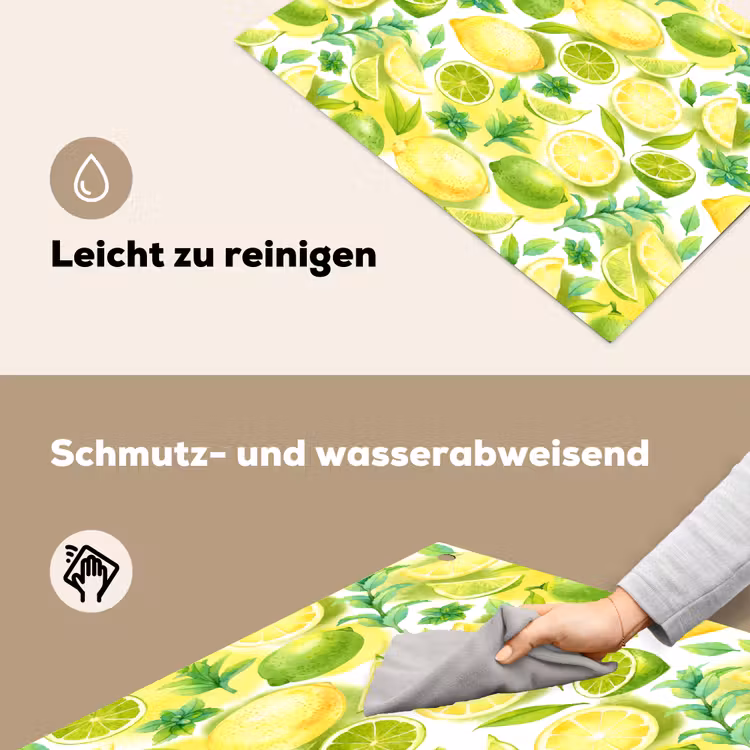 Citroen - Geel - Limoen - Groen Inductie beschemer met haakjes klein 777 -ky-schoon-de