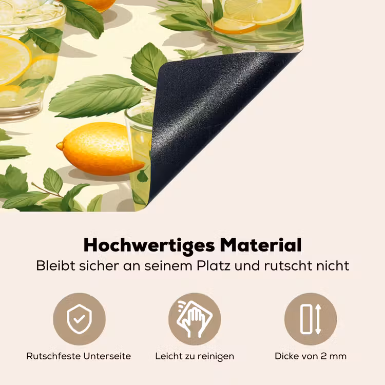 Citroen - Drankje - Glas - Munt Inductie beschemer met haakjes klein 777 -ky-onderkant-de