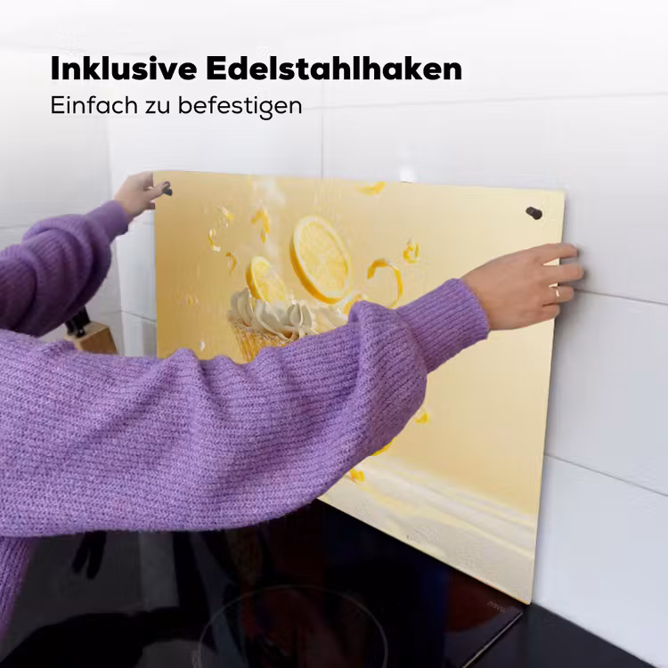 Citroen - Taart - Eten - Geel Inductie beschemer met haakjes klein -ky-ophangen-de