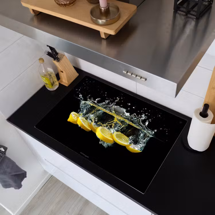 Citroen - Water - Fruit Inductie beschemer met haakjes klein -sfeer1