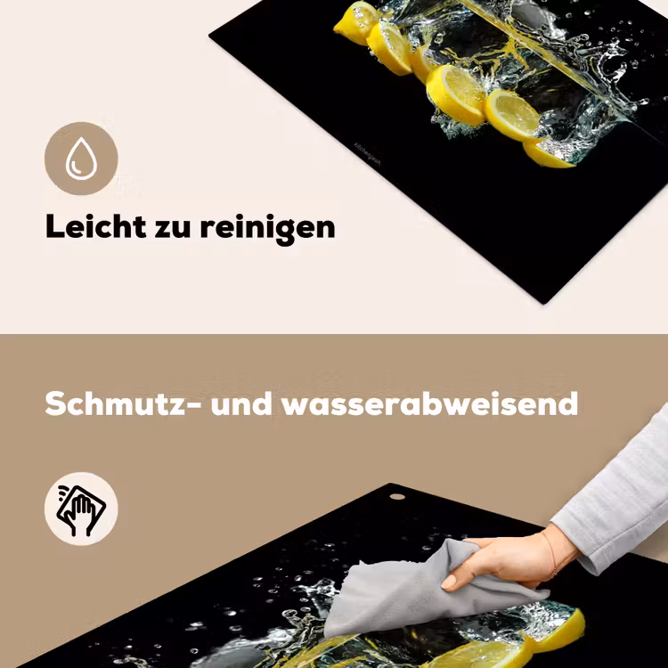 Citroen - Water - Fruit Inductie beschemer met haakjes klein -ky-schoon-de