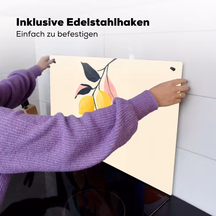 Citroenen - Felgeel - Tak - Bladeren Inductie beschemer met haakjes klein -ky-ophangen-de